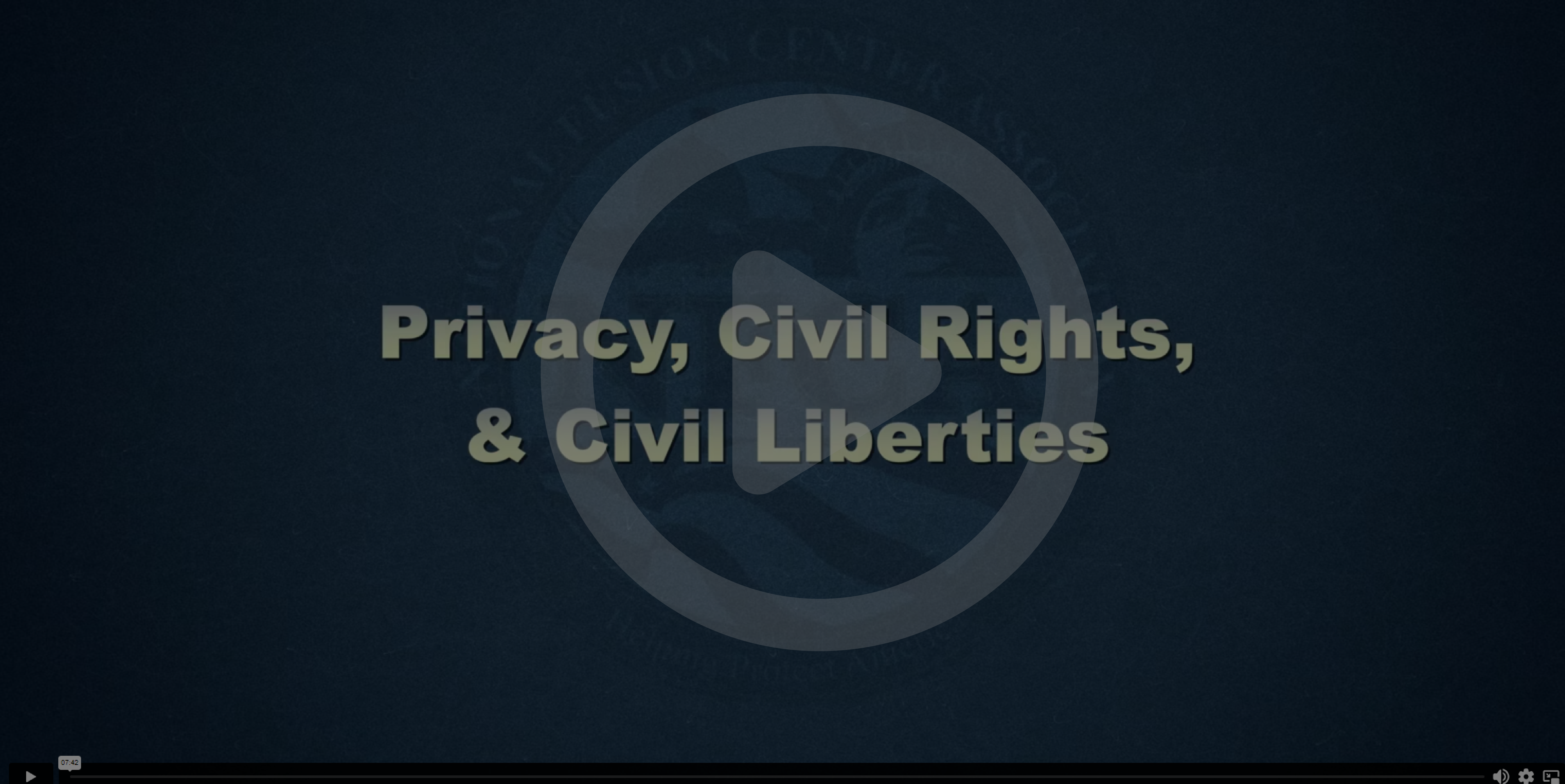 Privacy, Civil, Rights, & Civil Liberties